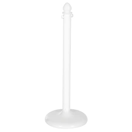 Vestil White Plastic Barricade, Floor Mounting, Plastic, 38.5 Height, 14 Length, 12, White PCB-W-F